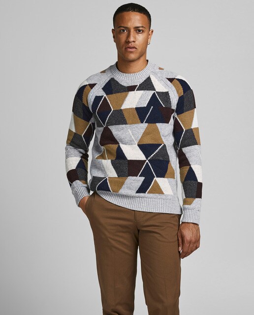 Jersey de hombre de lana y cuello redondo · Jack \u0026 Jones · El Corte Inglés