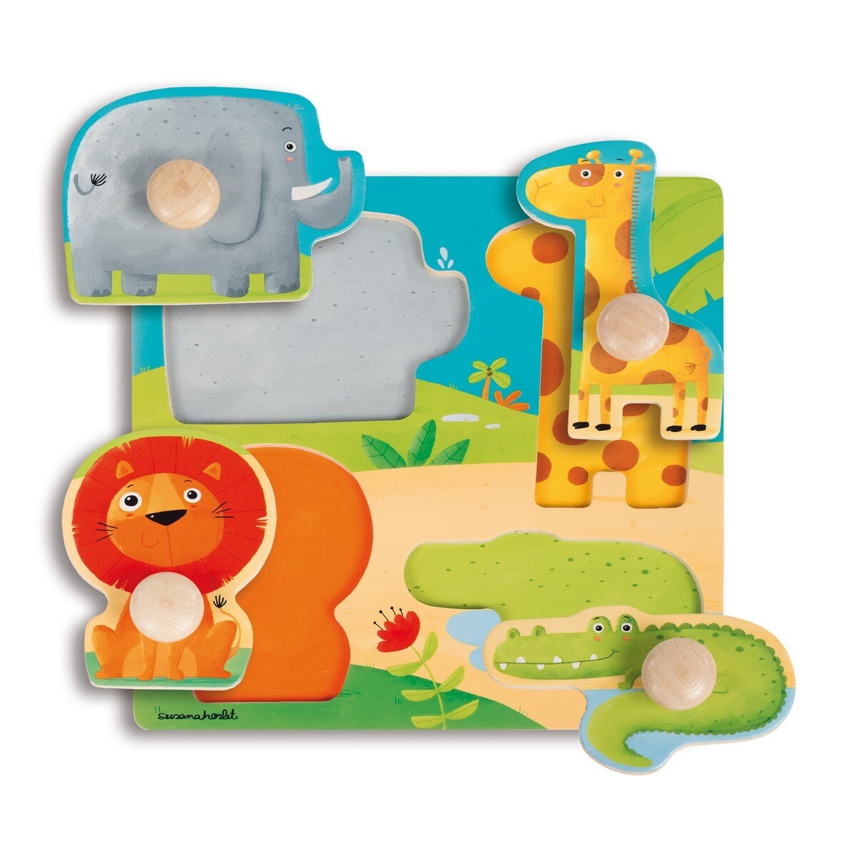 Puzzle Animais selva (22 x 22) Goula 1
