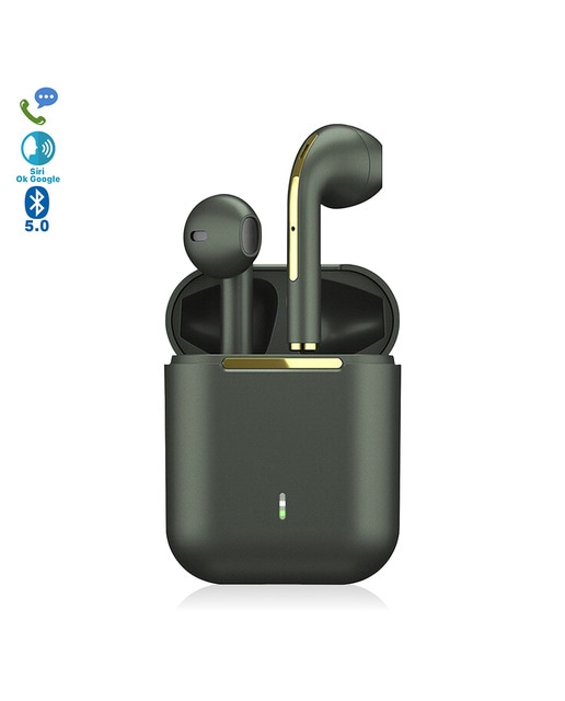 Imagen 0 de Auriculares tws j18 bluetooth 5.0, controles táctiles, base de carga 300 mah