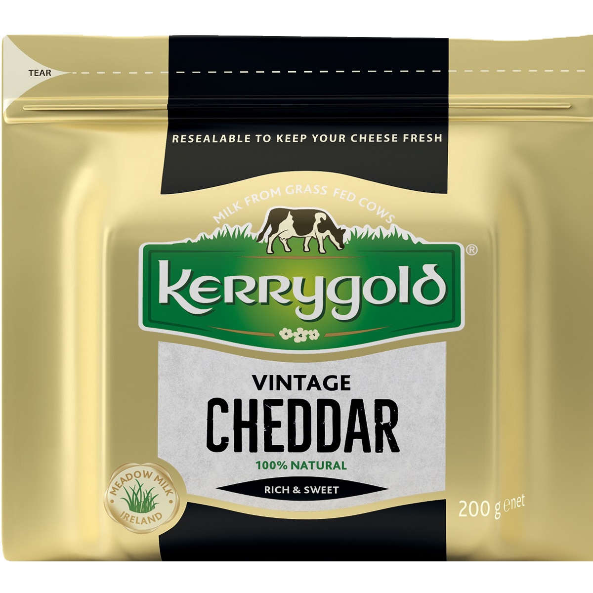 Queijo Cheddar Branco Vintage embalagem 200 g