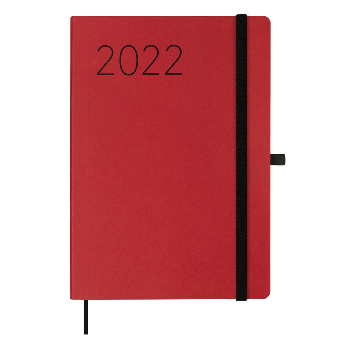 Agenda 2022 FA5 Semana Vista Vertical Flexi Lisa Finocam Rojo Rojo-1