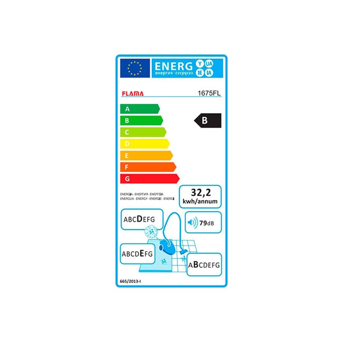 Aspirador com Saco Flama 1675FL de 700 W - Vermelho Vermelho-8