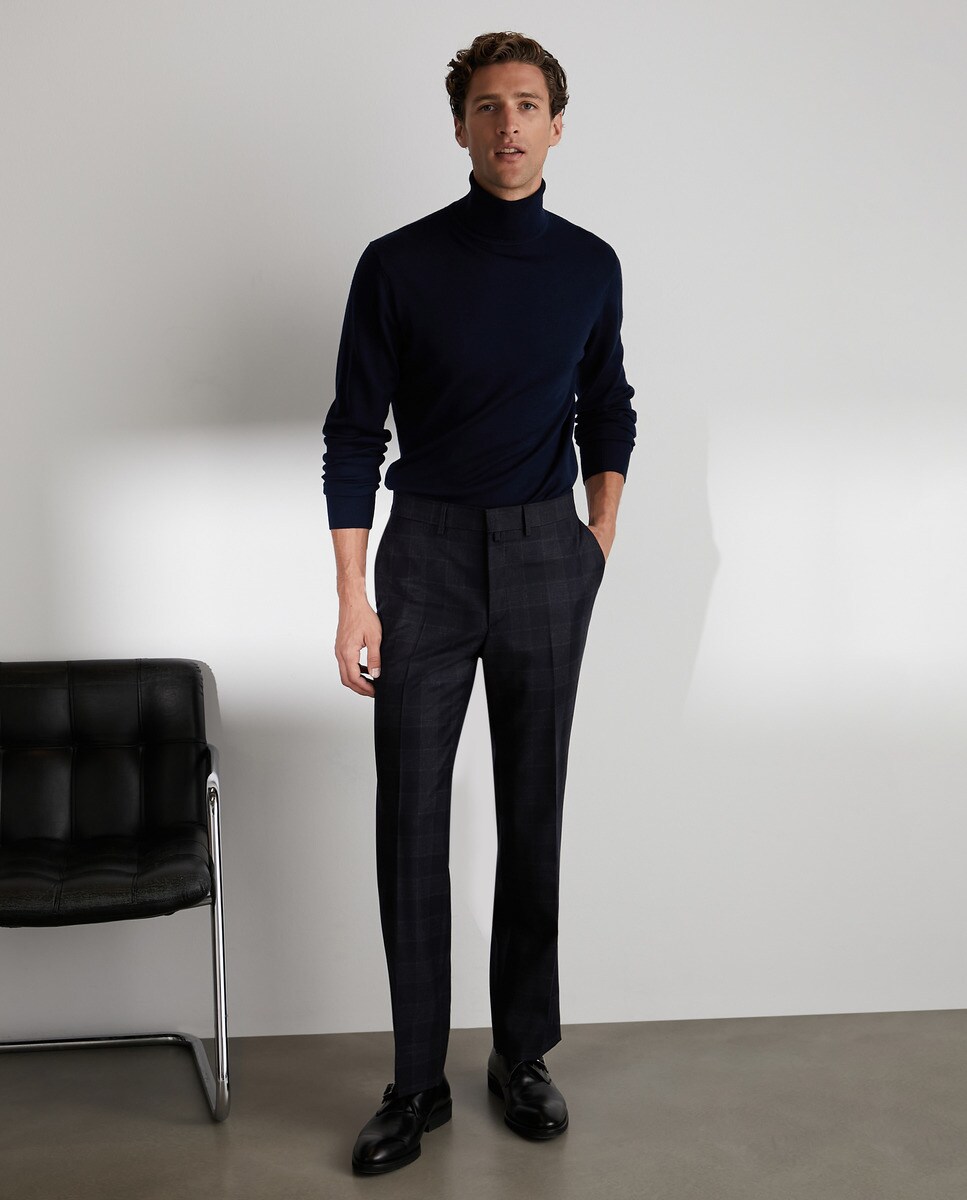 Pantalón de vestir de hombre regular azul · Emidio Tucci · El Corte Inglés