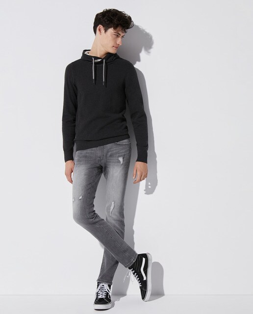 Vaquero de hombre skinny gris · Easy Wear · El Corte Inglés