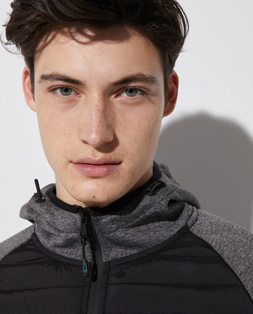Cazadora combinada de hombre gris oscuro · Easy Wear · El Corte Inglés