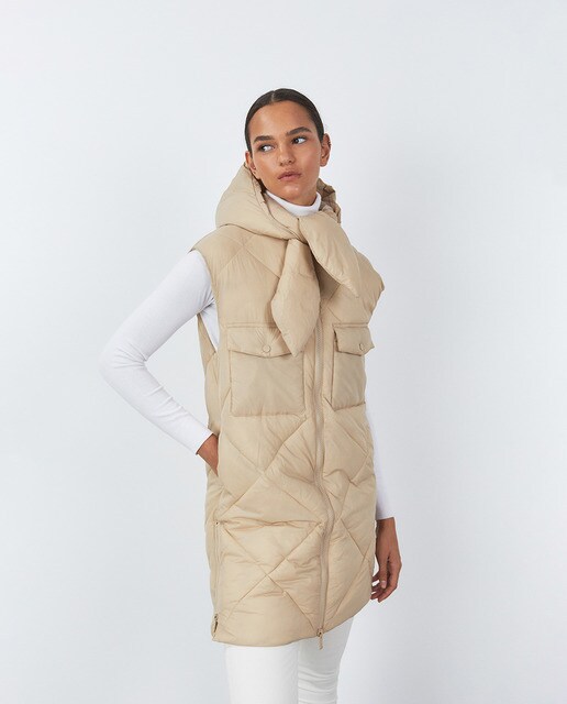 Chaleco de mujer acolchado 3/4 · Sfera · El Corte Inglés