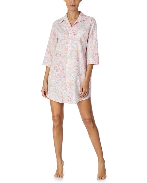 Imagen 0 de Camisón Classic Wovens estampado paisley de manga corta