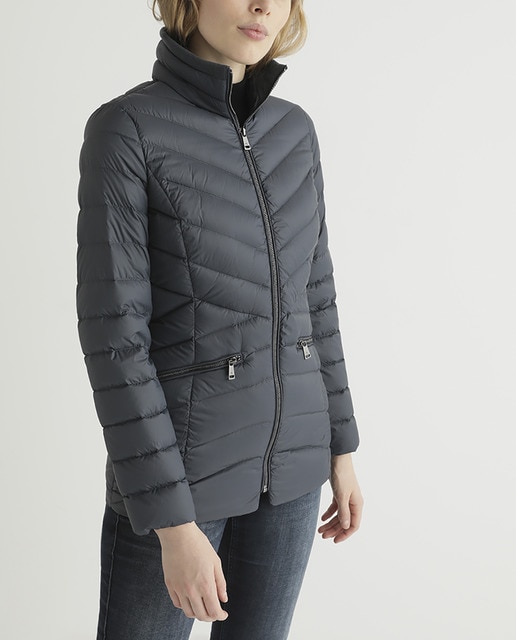 Imagen 0 de Parka corto de mujer alcolchado con cierre cremallera