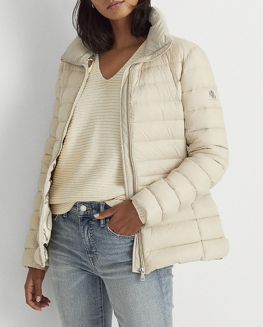 Imagen 0 de Parka corto de mujer acolchado con cremallera