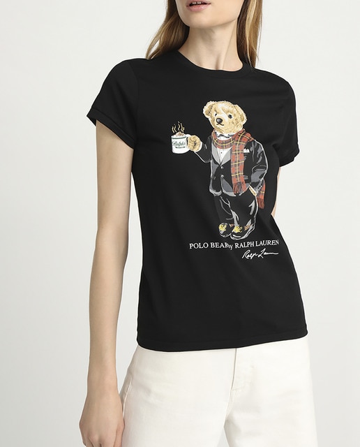 Imagen 0 de Camiseta de mujer con bonito estampado del icónico oso de la marca