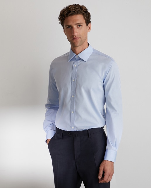 Camisa de vestir Non Iron de hombre classic lisa azul · Emidio Tucci · El  Corte Inglés