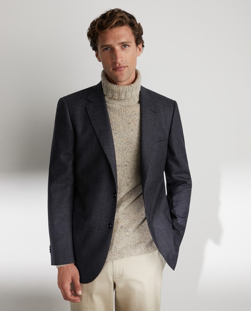 Americana de hombre regular pata de gallo azul · Emidio Tucci · El Corte  Inglés