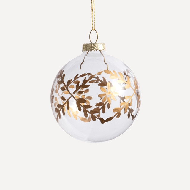 Imagen 0 de Bola de cristal tallada en dorado Navidad El Corte Inglés