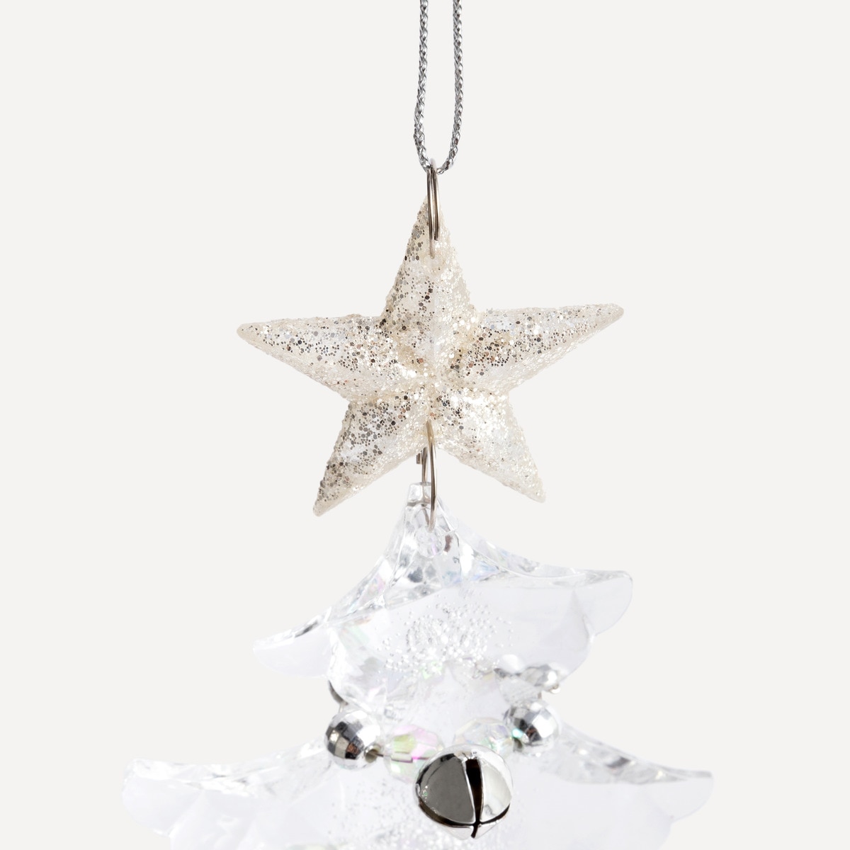 Enfeite para Árvore com Guizo Transparente-2