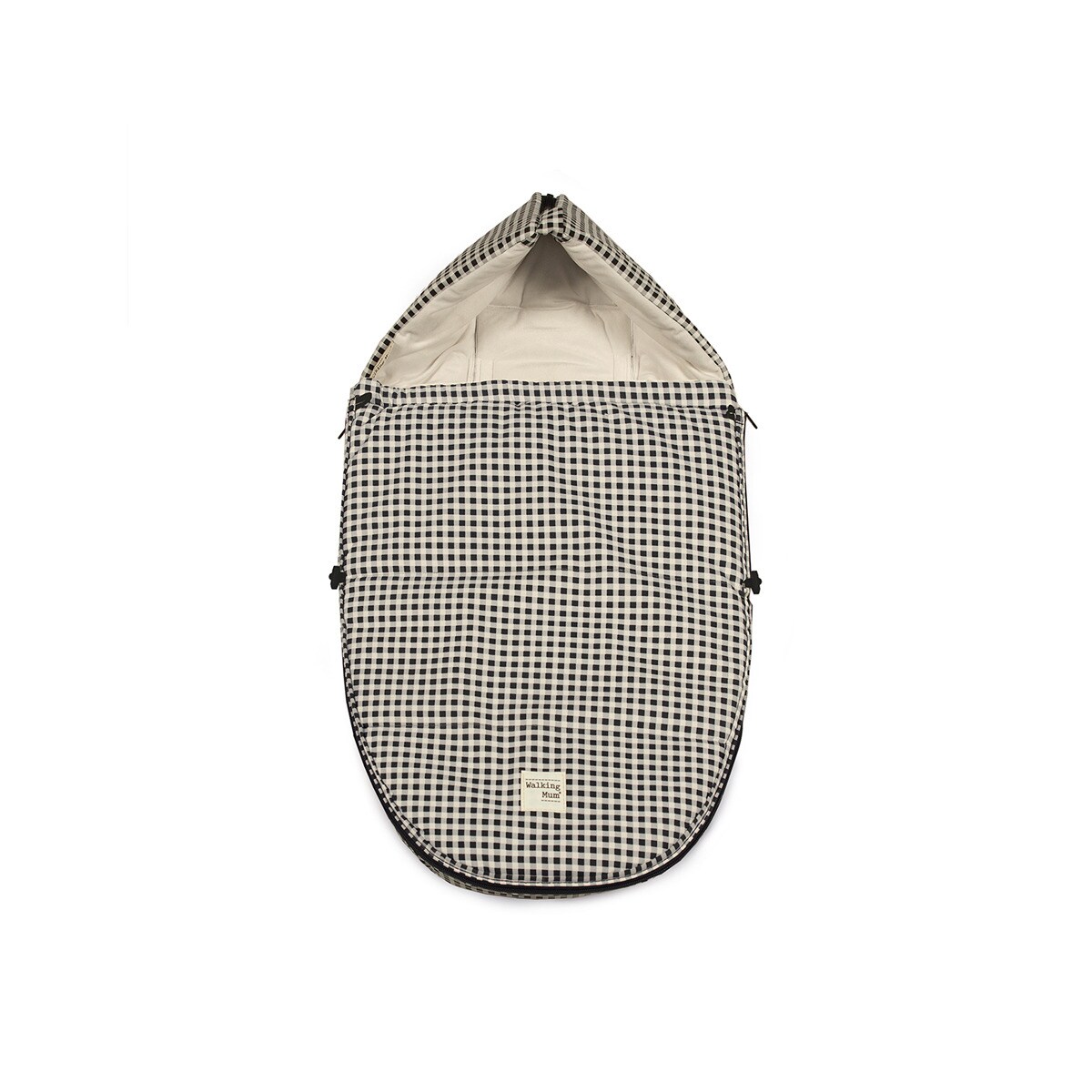 Chancelière de misaison Walking Mum I Love Vichy pour nacelle et porte