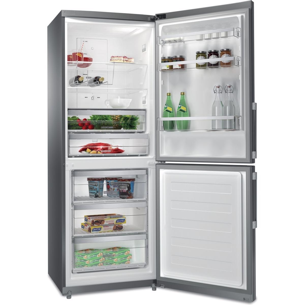 Frigorífico Combinado Whirlpool WB70E 973 X com Tecnologia No Frost e 6º Sentido e de 195,5 cm - Optic Inox Inox-3