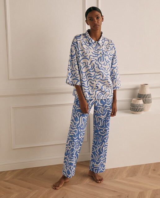 Pijama completo de mujer con estampado de gallos · Énfasis · El Corte Inglés