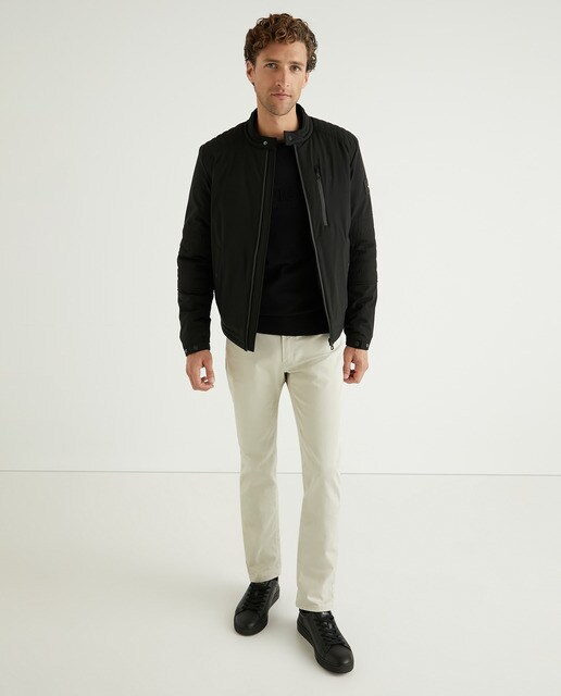 Cazadora de hombre tipo motera negra · Tommy Hilfiger · El Corte Inglés