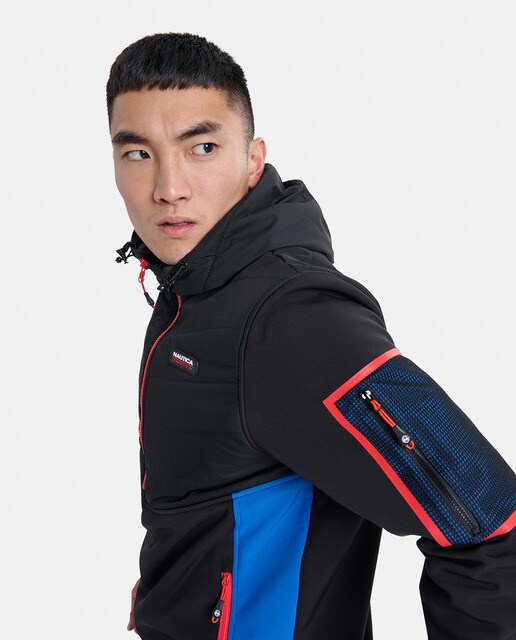 Chaqueta de hombre negra con capucha · Nautica · El Corte Inglés