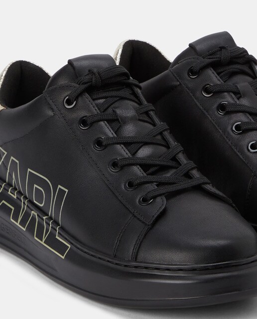 Zapatillas de mujer de piel Karl Lagerfeld en negro con logo lateral · Karl  Lagerfeld · El Corte Inglés