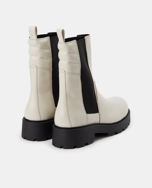 botin chelsea blanco