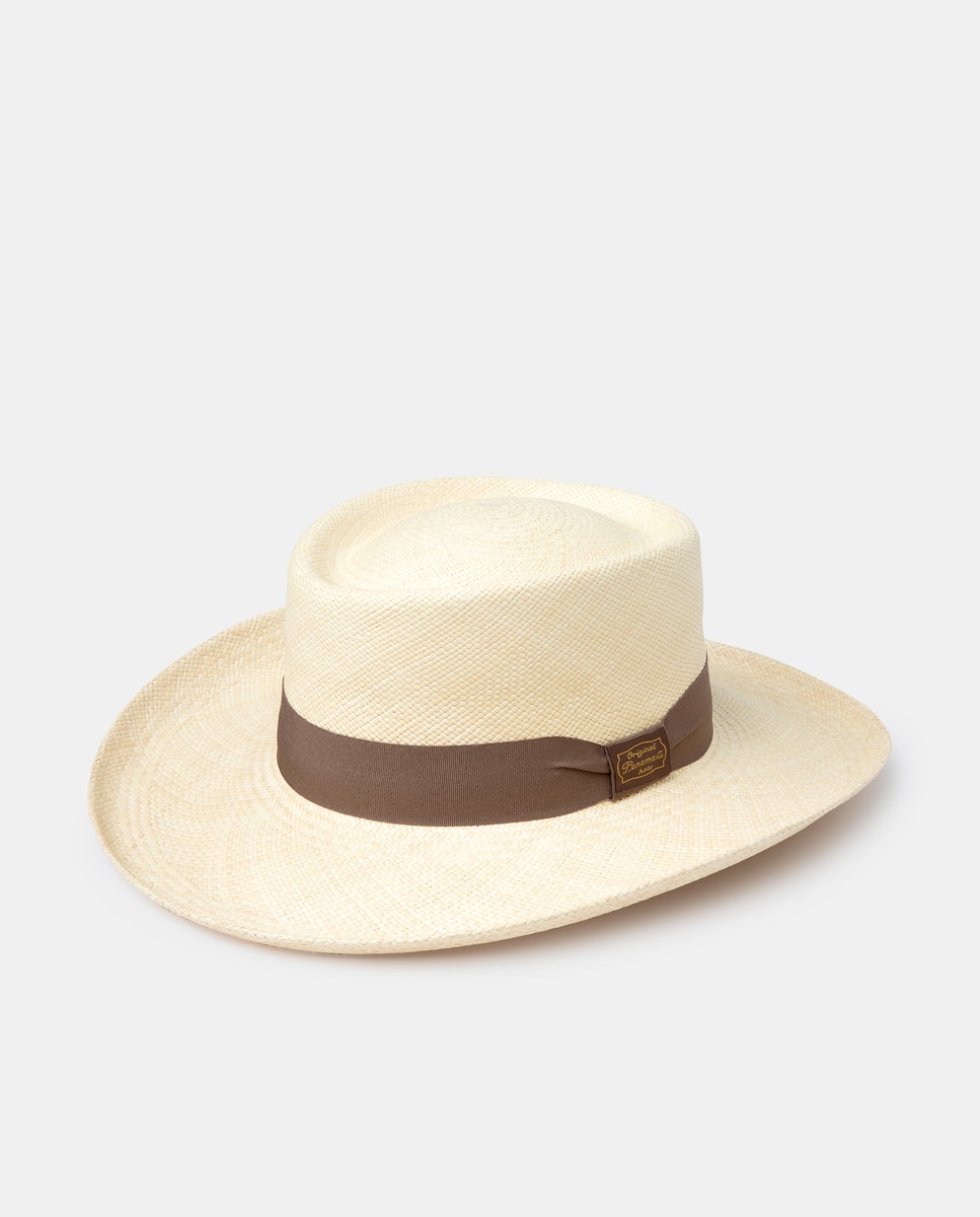 Imagem 0 de Chapéu de palha em tom bege