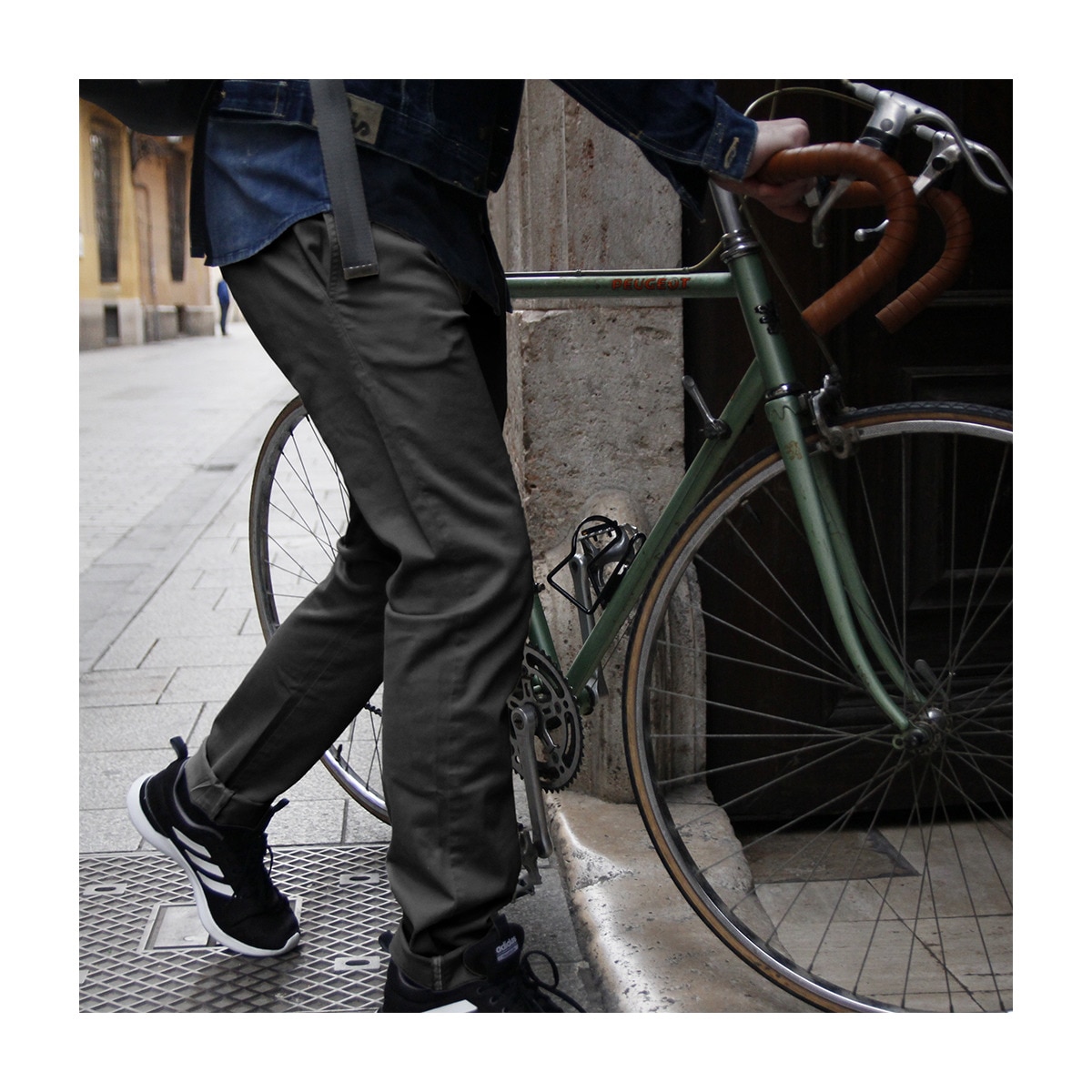 Calças Ciclismo Urbano de Homem Amesterdão Antracite-9