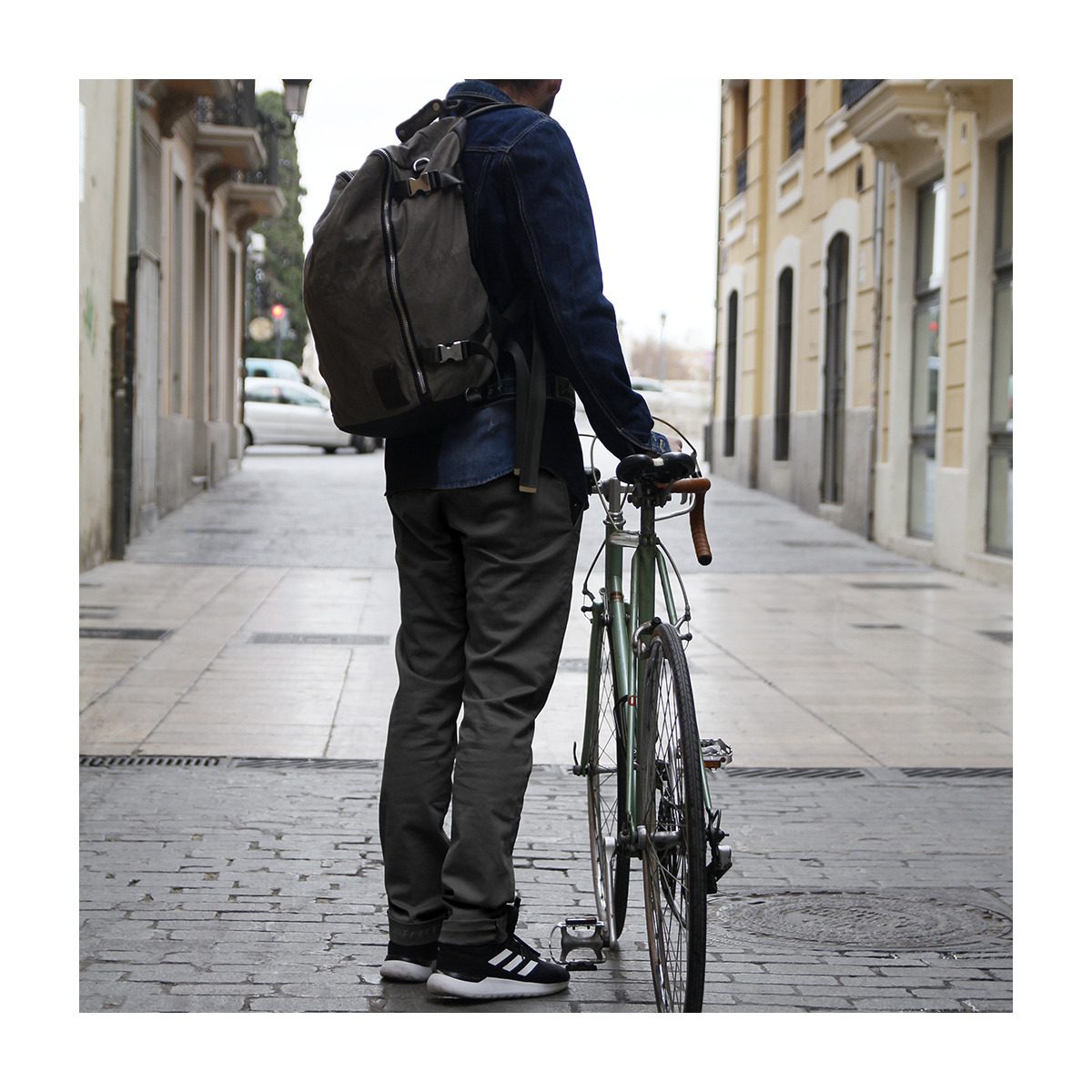 Calças Ciclismo Urbano de Homem Amesterdão Antracite-8