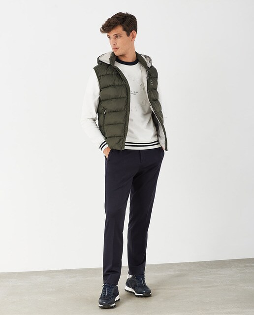 Pantalón de hombre regular punto roma azul · Roberto Verino · El Corte  Inglés