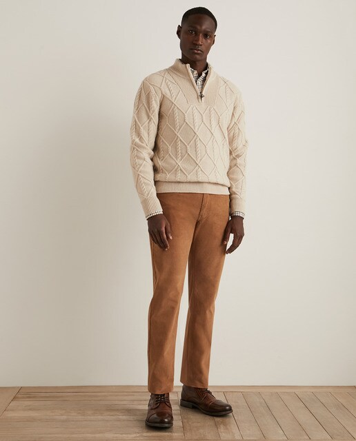 Pantalón de pana de hombre regular marrón · Dustin · El Corte Inglés
