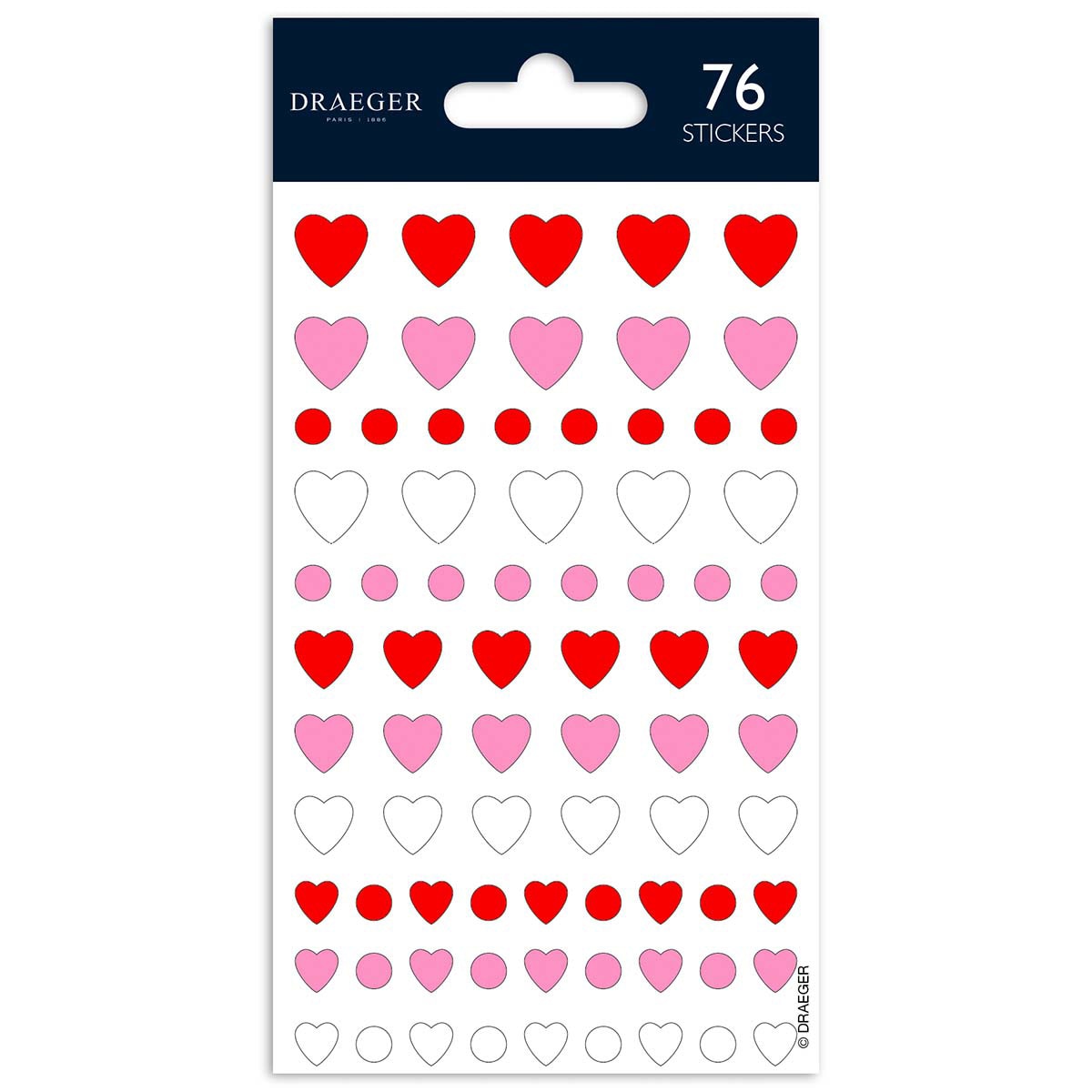 Sticker Corações Vermelho e Rosa Vermelho / Rosa-1