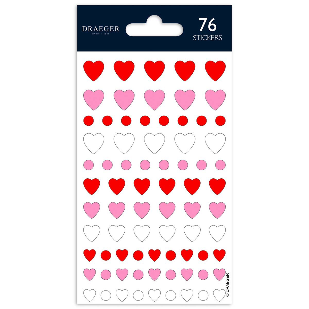 Sticker Corações Vermelho e Rosa Vermelho / Rosa-1