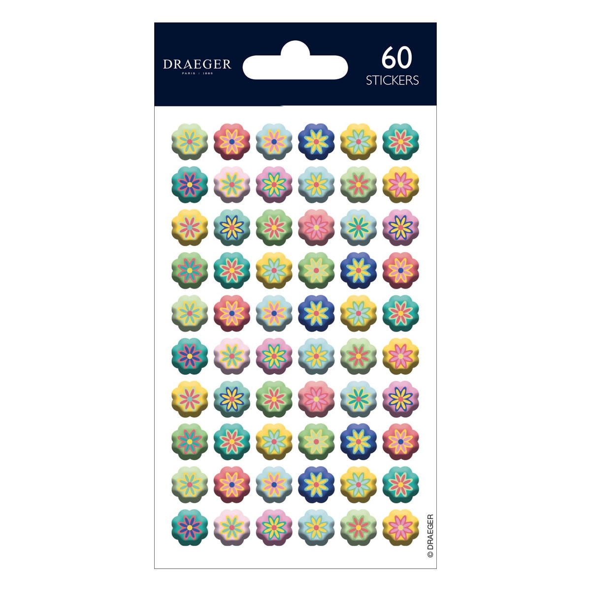 Sticker Flores Multicolor DRAEGER Multicolor-1