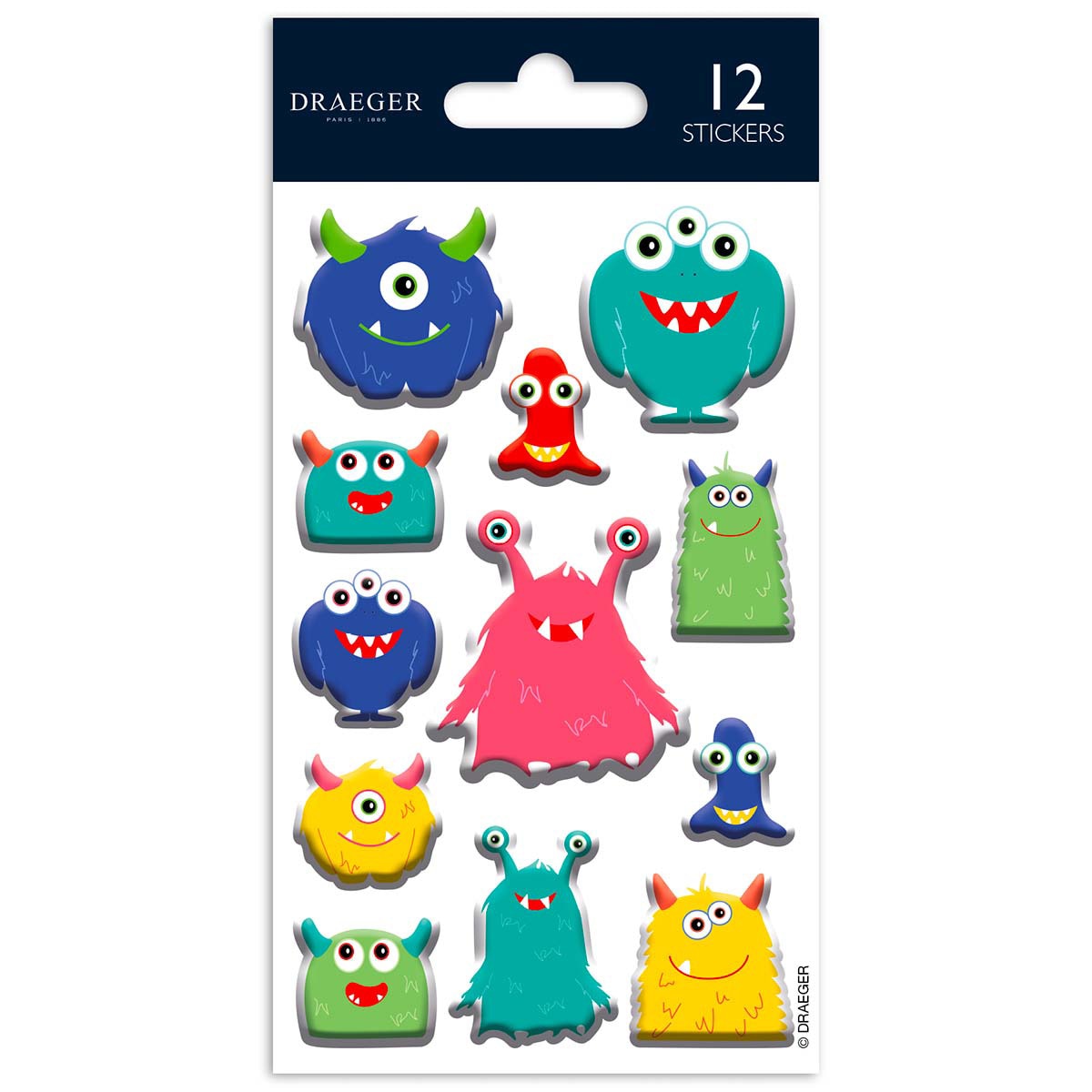 Sticker Monstros Multicolor Multicolor-1
