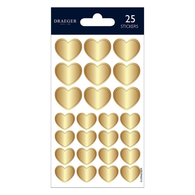 Imagem 0 de Sticker Corações Dourado