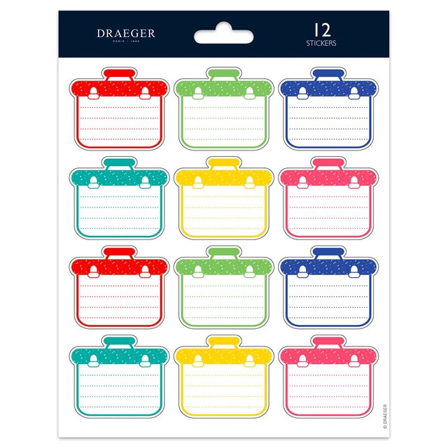 Imagen 0 de Sticker Etiquetas Multicolor DRAEGER