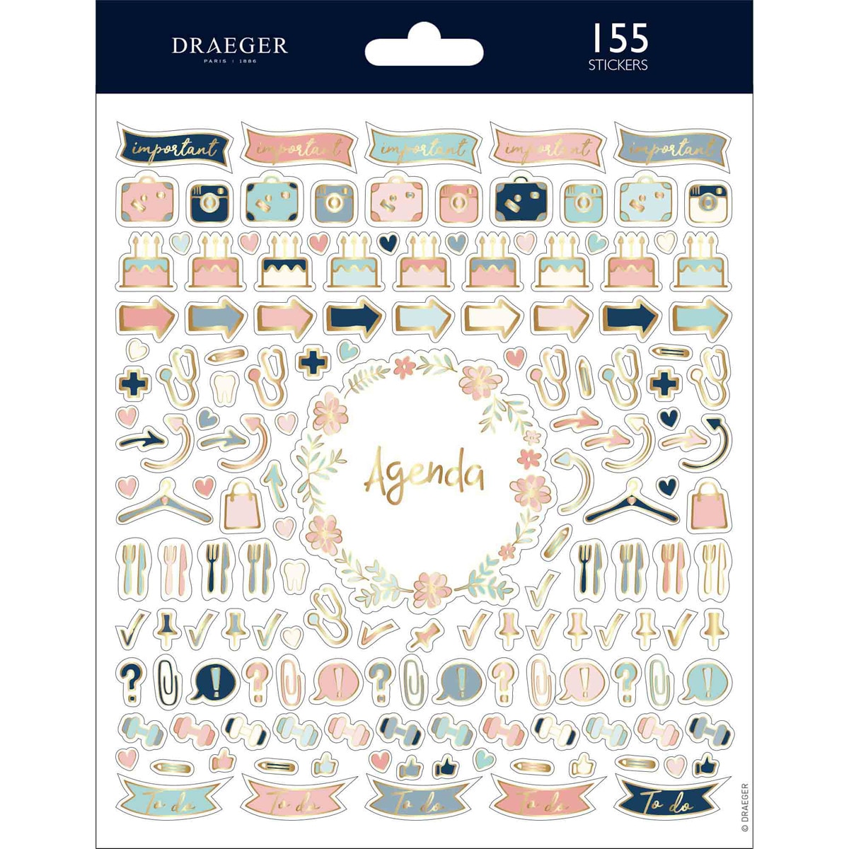 Sticker Mensagens Multicolor Pastel Multicolor-1
