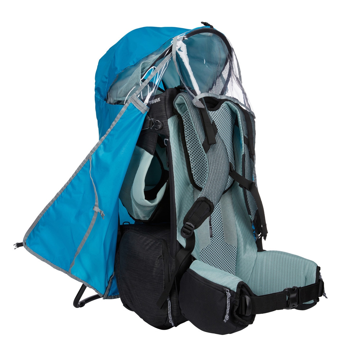 Protector de lluvia para mochila portabebés Thule apling azul Azul-3