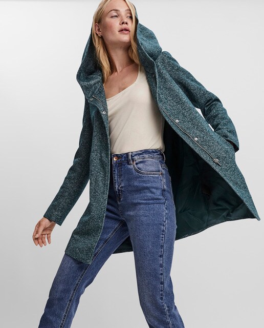 Abrigo de mujer manga larga capucha · Vero Moda · El Corte Inglés