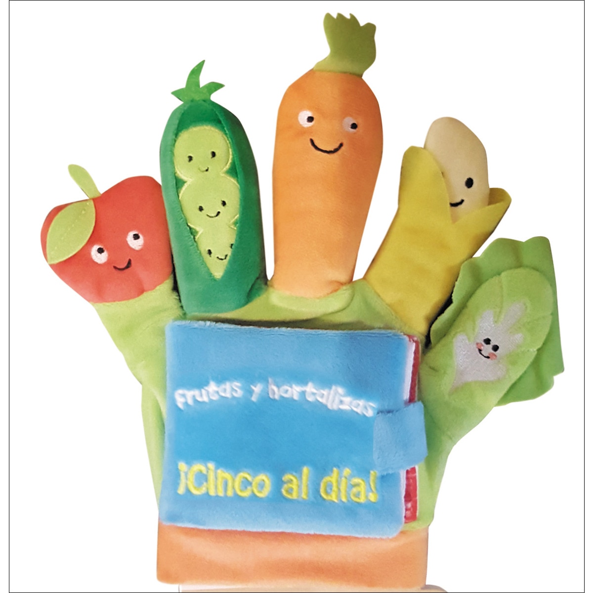 FRUTAS Y HORTALIZAS: ¡CINCO AL DÍA! (LIBRO GUANTE CON TÍTERES DE DEDO) 1