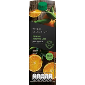 zumo de naranja Valencia Late sin pulpa 100% exprimido brik 1 l - El Corte Ingles Selection