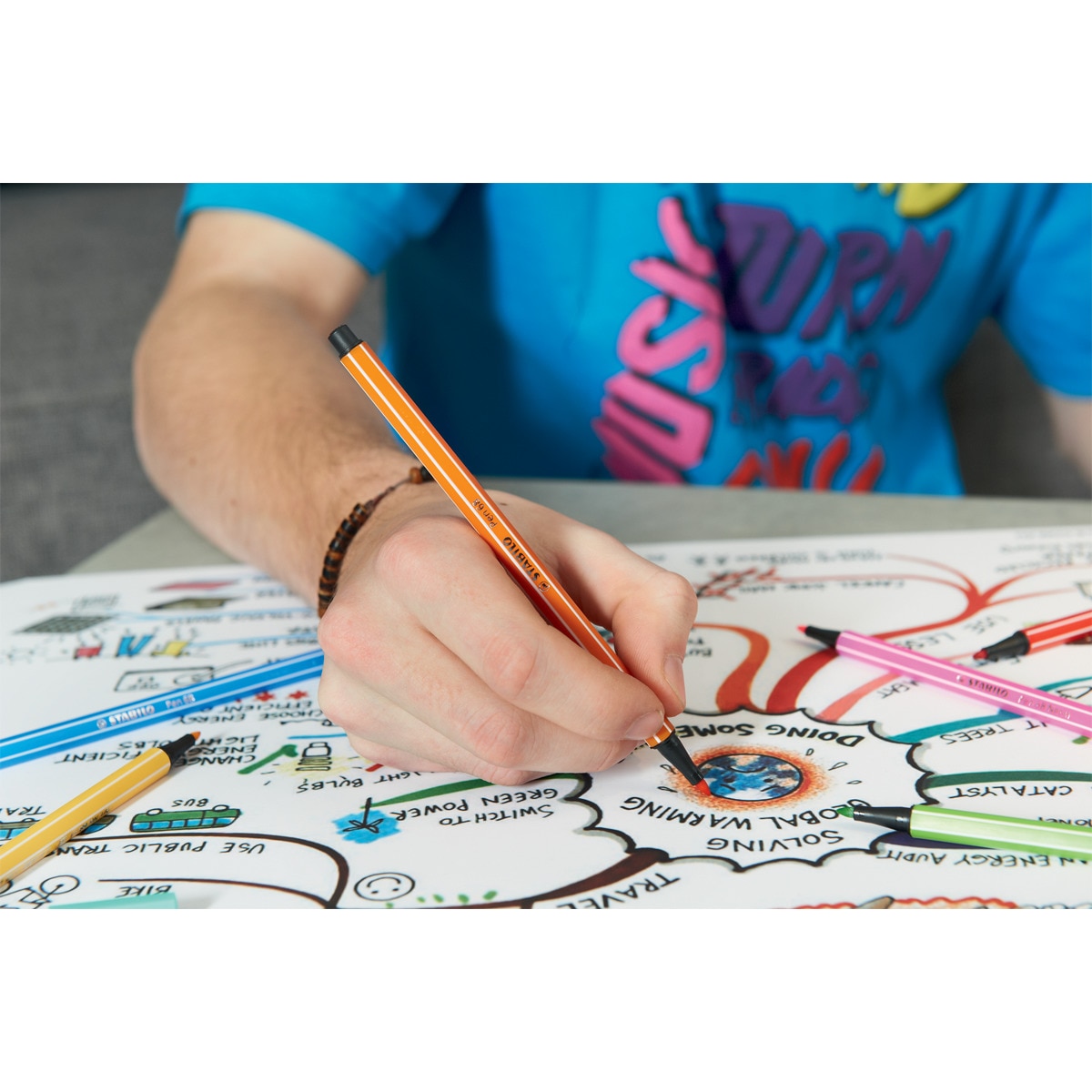 Pack ColorParade de 20 Rotuladores Premium Pen 68 STABILO Multicolor Multicolor-4