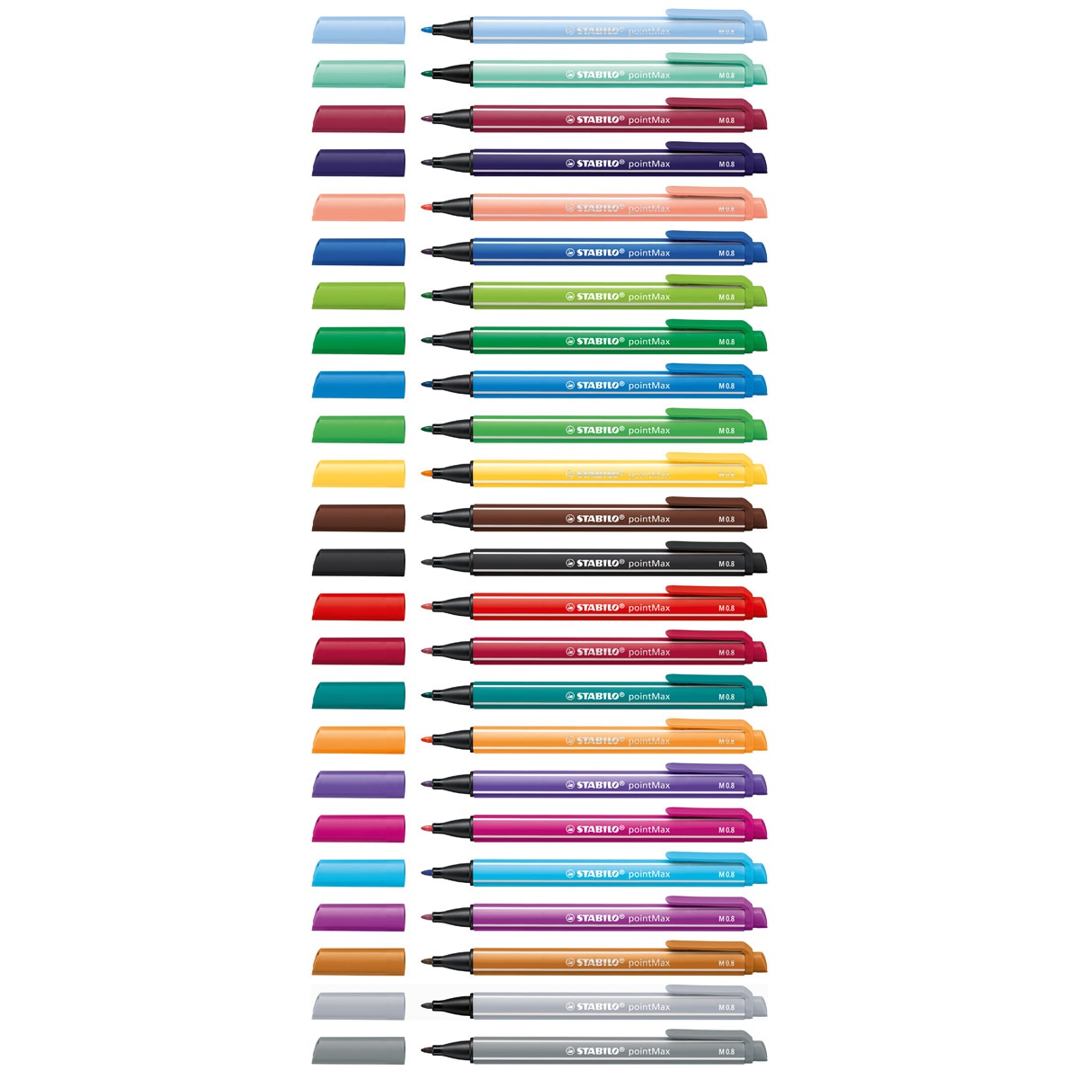 Pack de 4 Rotuladores Punta Fina Premium pointMax STABILO Multicolor Pastel Multicolor-3