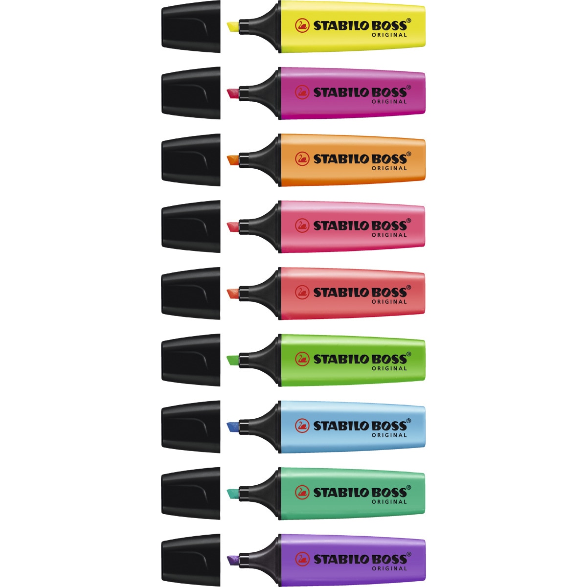 Estojo de 4 Canetas de Feltro Fluorescentes BOSS ORIGINAL - Multicolor Multicolor-3