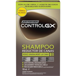 Control GX champú reductor de canas caja 118 ml champú colorante - Just For Men