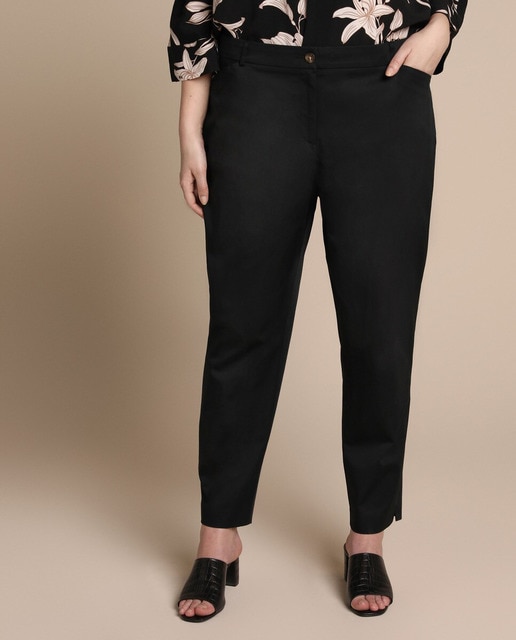 Imagen 0 de Pantalón semipitillo satinado de mujer talla grande