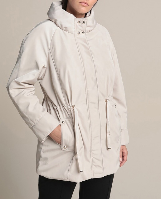 Imagen 0 de Parka corta de mujer talla grande con cuello alto