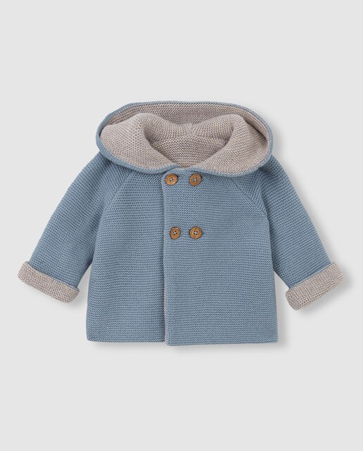 Abrigo de bebe cruzado de punto · Gocco · El Corte Inglés