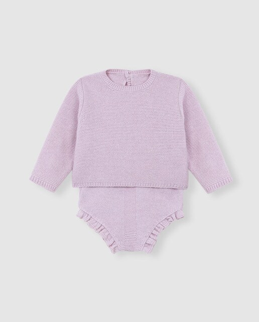 Conjunto de bebe rosa de punto · Gocco · El Corte Inglés