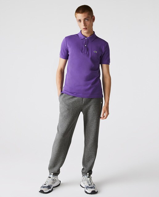 Hombre Pantalón de chándal para hombre de mezcla de algodón bimaterial Azul  Marino | Chandal Lacoste « Extrabalon